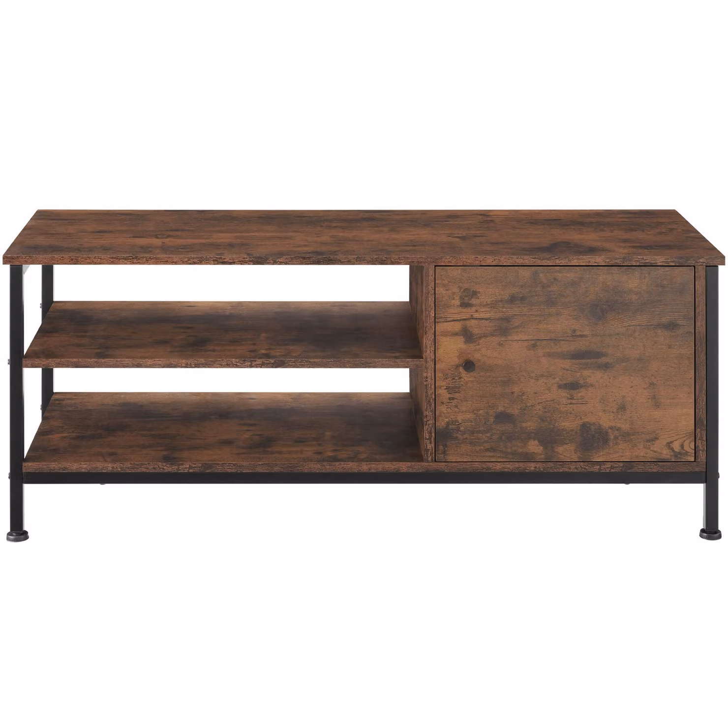 Mobile TV Tectake Durban in stile industriale, marrone e nero, L: 110 cm, P: 40 cm, H: 45,5 cm – 4