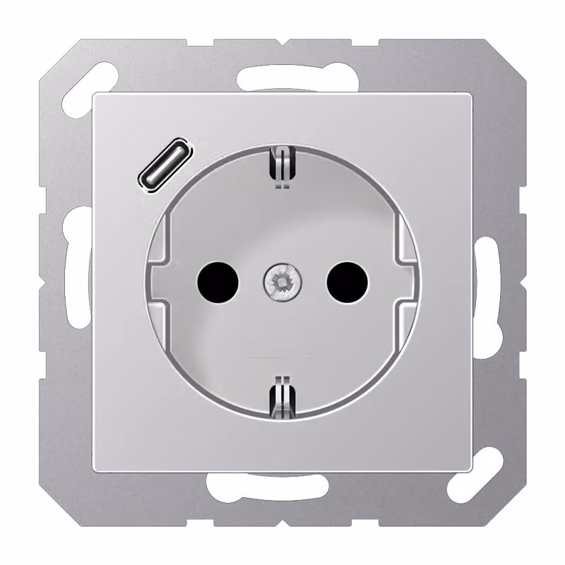 Jung A152018CAL Presa USB tipo A+C in alluminio A500
