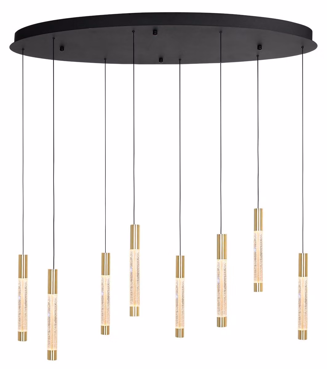 Lampada a sospensione - ottone - Alisio - vetro metallo - lampada di design - LED - 4580ME - Steinhauer