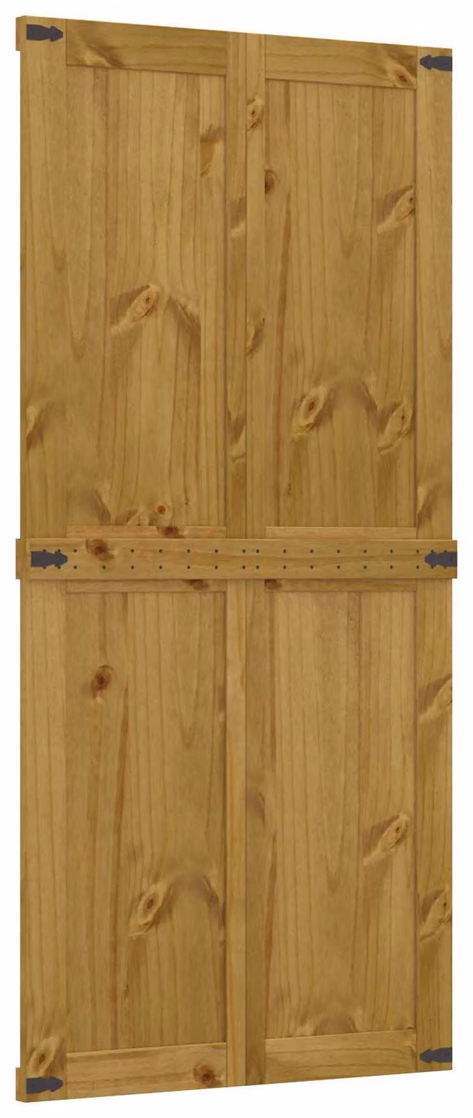 Porta del fienile Marrone Miele 90 x 210 cm