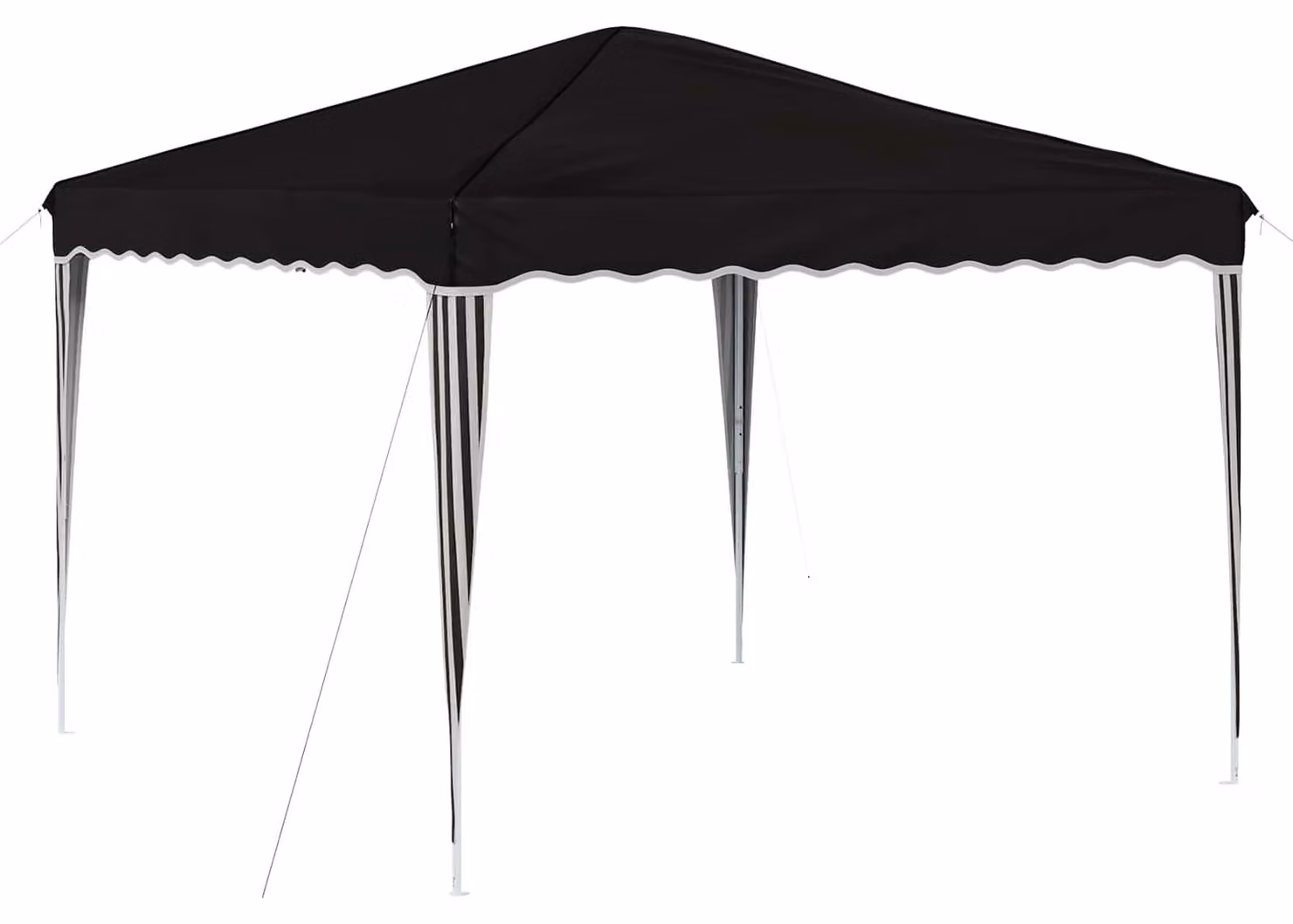 Tenda per feste a pop-up 288 x 288 x 245 cm Nero Tessuto Oxford