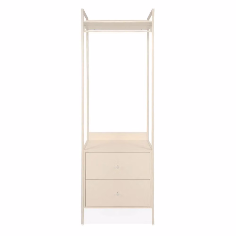 Mobile Ingresso Dhaka41A Beige con Appendiabiti, Ripiano e 2 Cassetti – 2