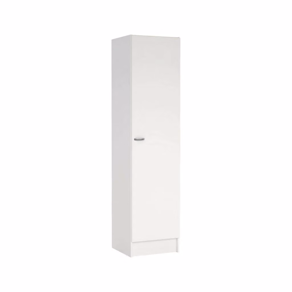 Guardaroba Airone DMORA con 1 Anta e Appendiabiti, Bianco Opaco, L/P/H: 47 x 47 x 200 cm – 2