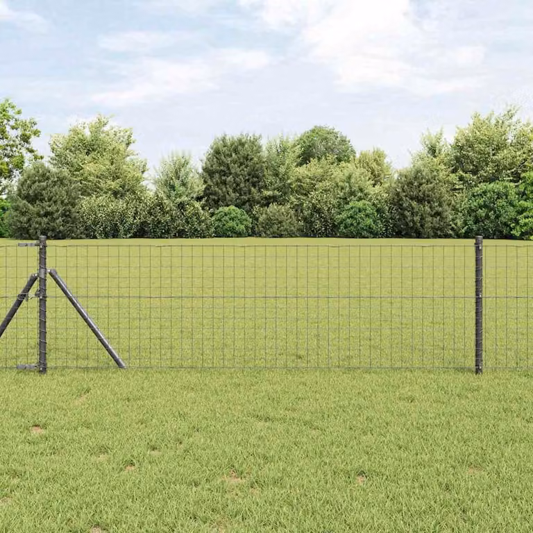 Palo per recinzione interrato 52 pcs Grigio
