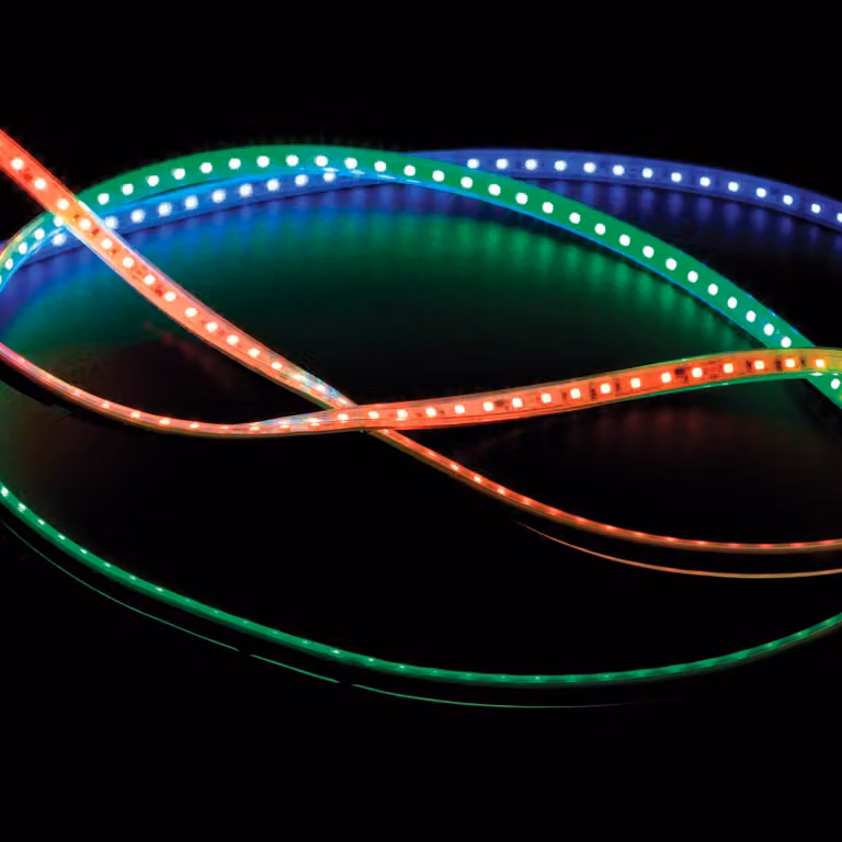 Striscia LED ARELUX XPLAY MAGIC RGB, 5 metri, 12W/metro, 96 LED/metro, 24V DC, grado di protezione IP65, angolo di emissione 120 gradi