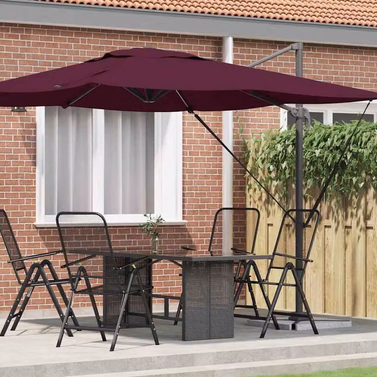 Maison Exclusive - Ombrello da sole rettangolare, dimensioni 286 x 284 x 265 cm