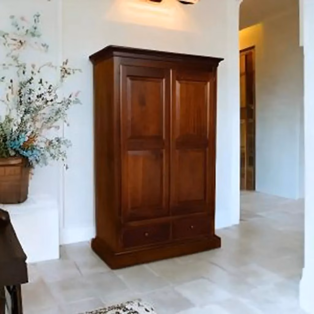 Armadio Verona KIVIO in legno di abete stile rustico marrone L: 125 cm, P: 60 cm, H: 200 cm – 2