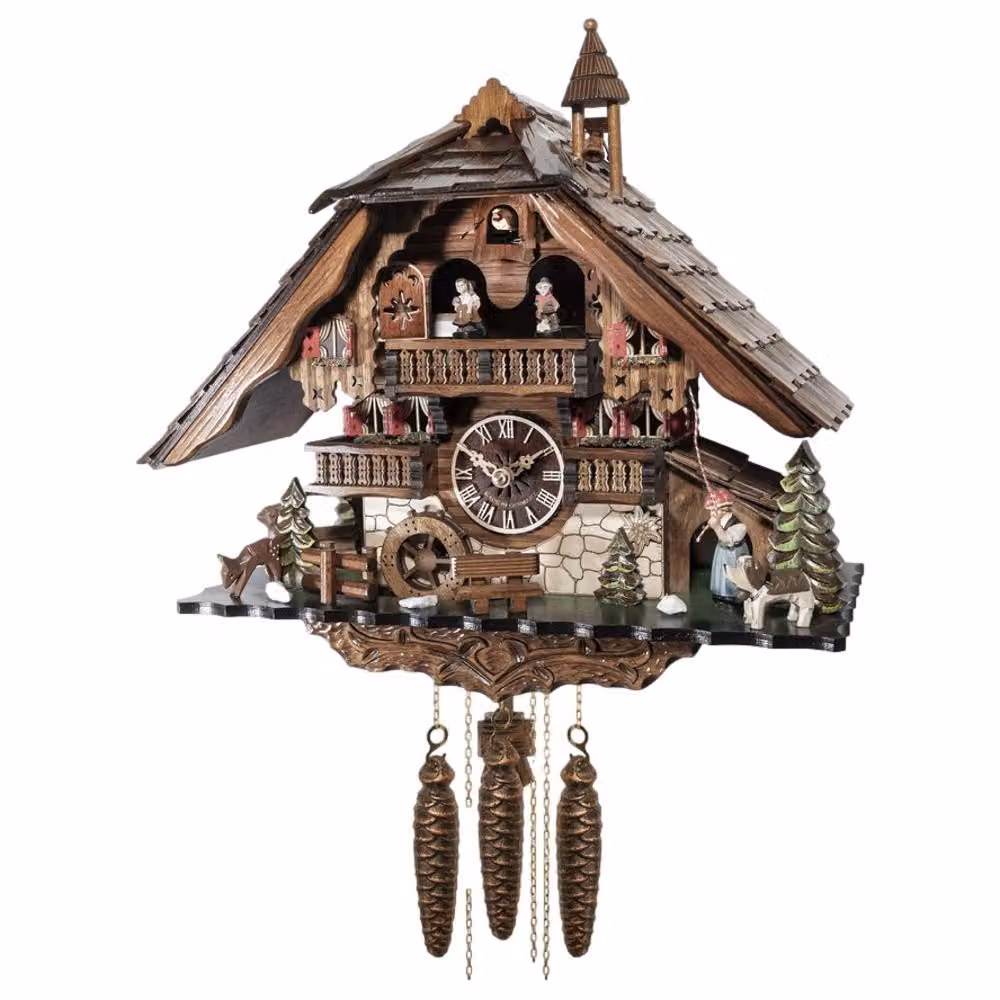 Engstler - 48114 MT - Orologio a cucù - Movimento a catena di 1 giorno