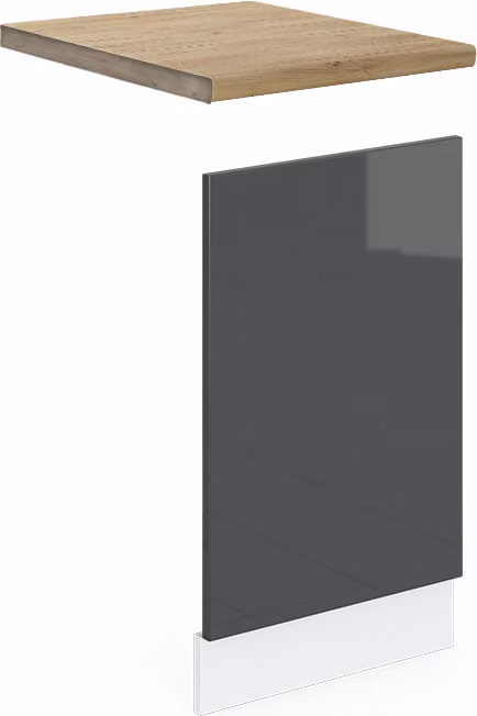 Pannello frontale Vicco R-Line Antracite lucido 45 cm , PL Rovere, Model 46449