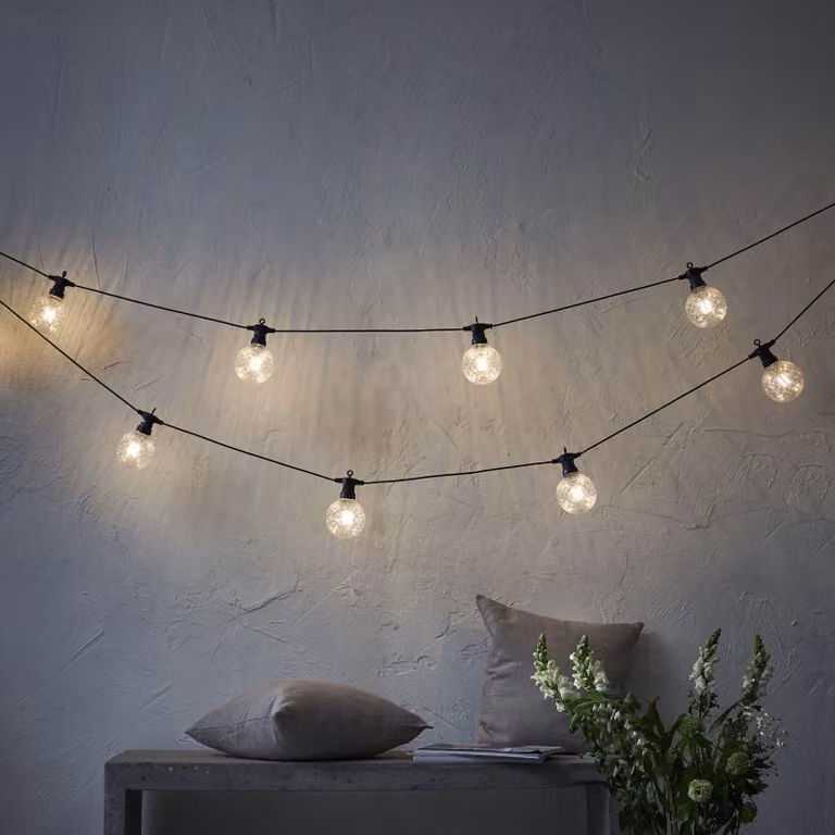 Luci fiabesche a LED 'Circus Bomb', 10 sfere, ww LED