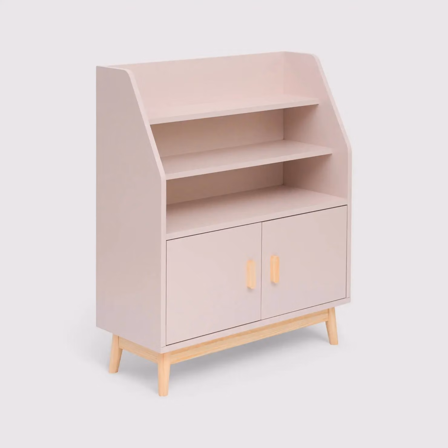 Bataw - Libreria montessoriana rosa con 3 ripiani