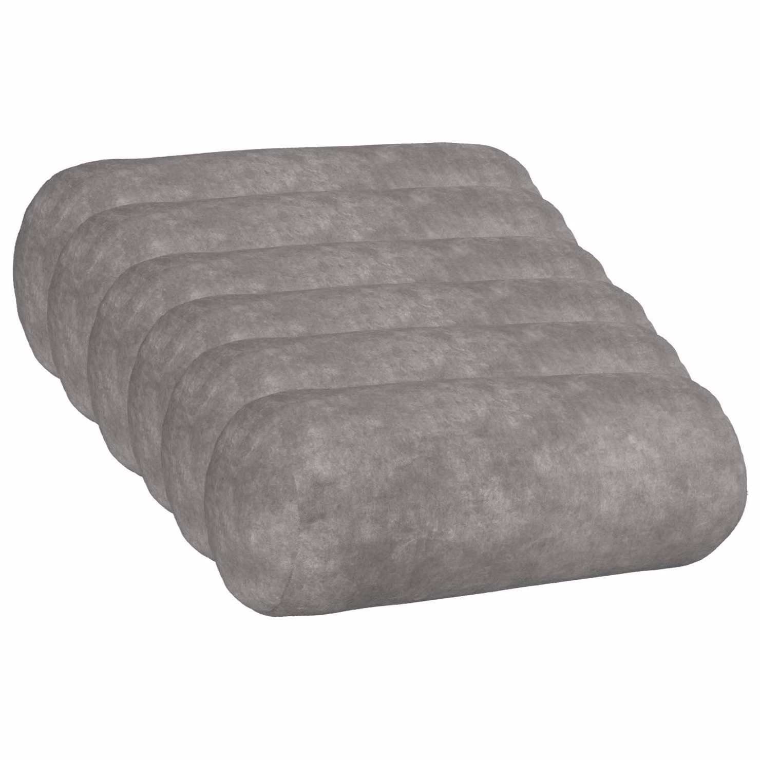 vidaXL Cuscino HEERLEN 6 pz Grigio Chiaro Fleece in microfibra
