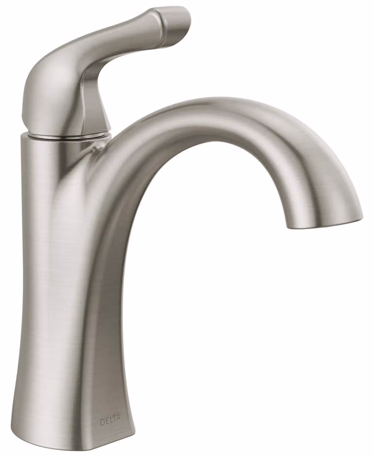 Miscelatore per lavabo Arvo, monocomando, finitura in nichel spazzolato, tecnologia SpotShield