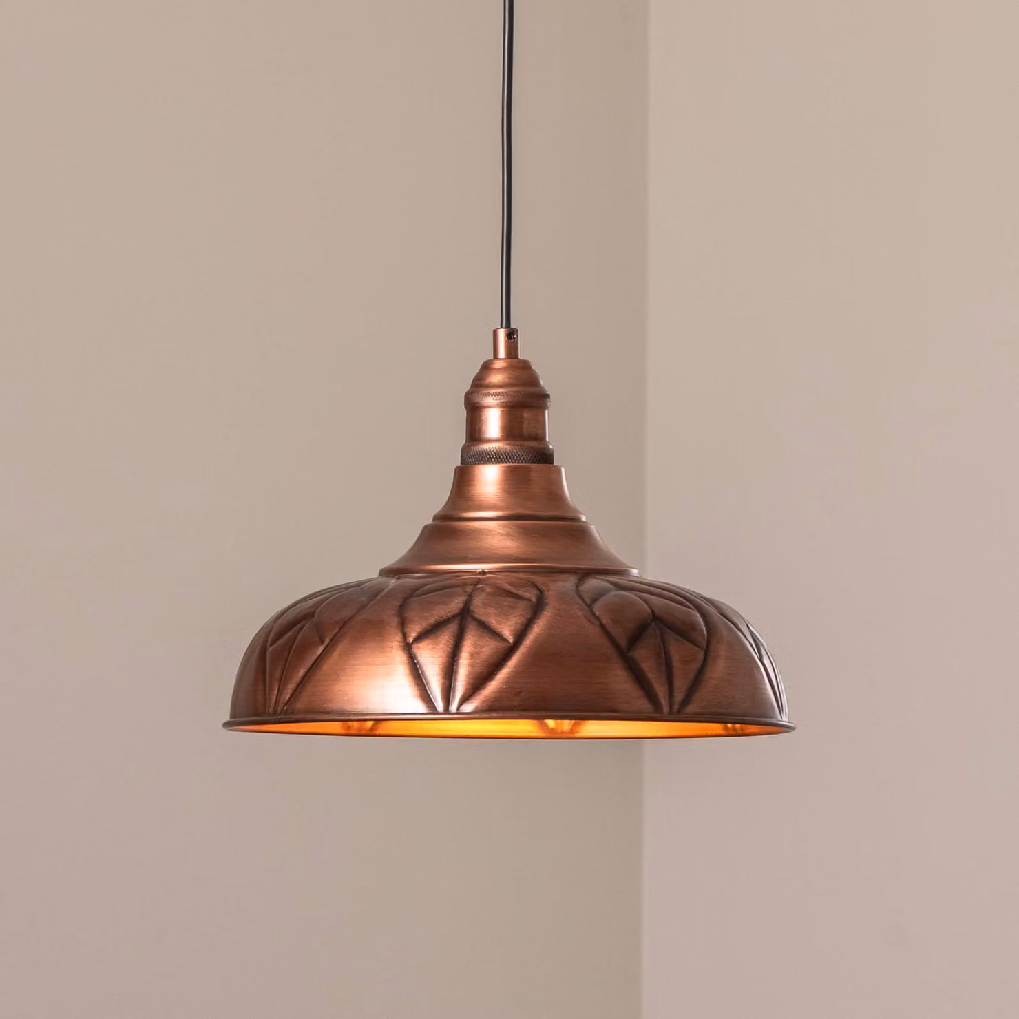 Lampada a sospensione Saglam Opviq, dimmerabile, Rame, Soggiorno / Sala da pranzo, Metallo, Lampada a sospensione