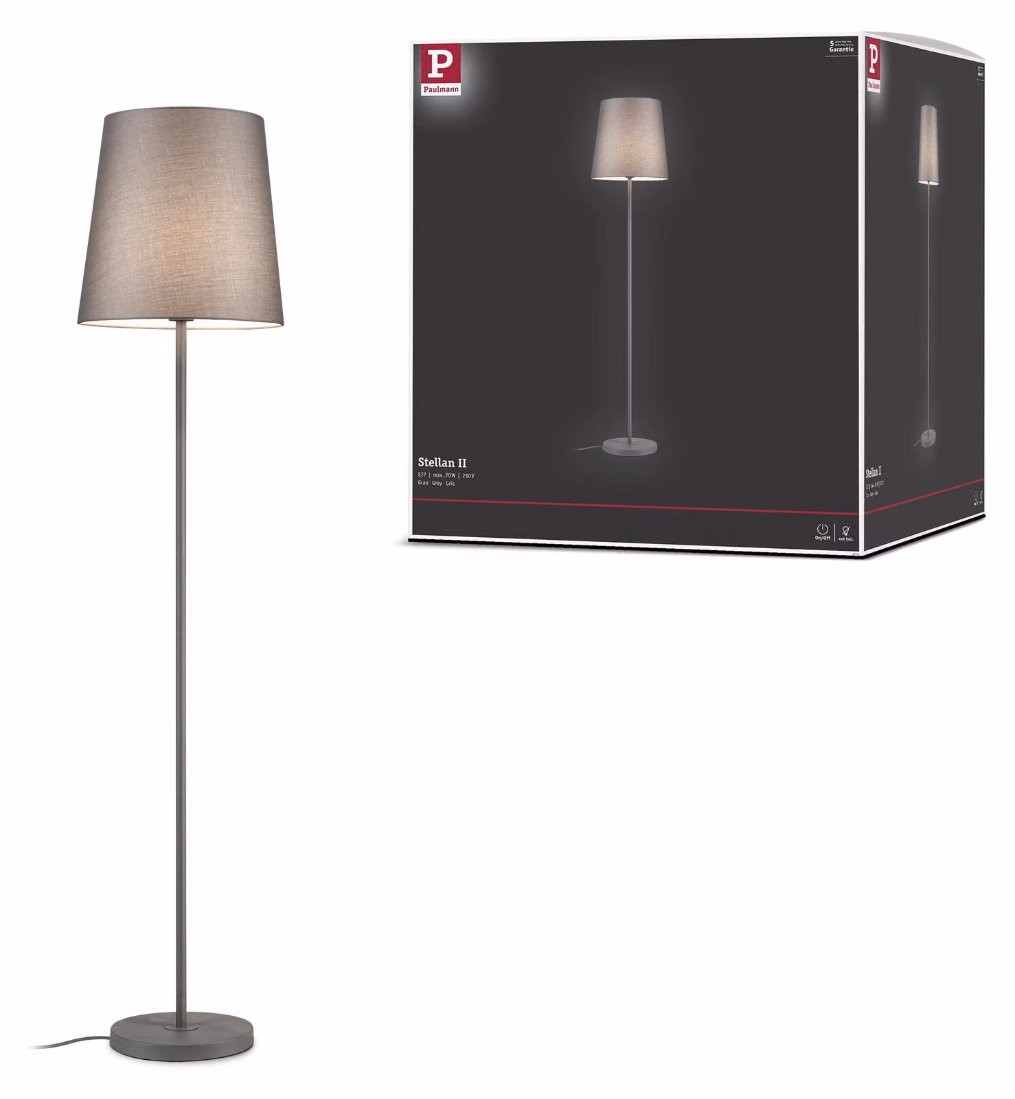Lampada da terra Paulmann Stellan II