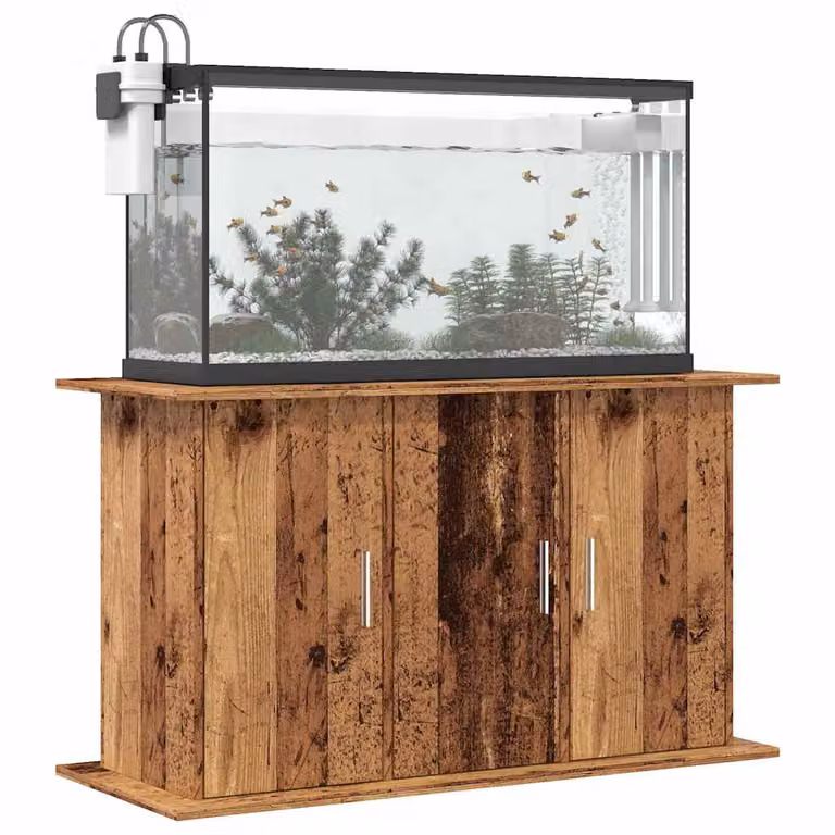 Supporto per acquario vidaXL in legno multistrato color legno antico, L 101 cm x P 41 cm x H 58 cm