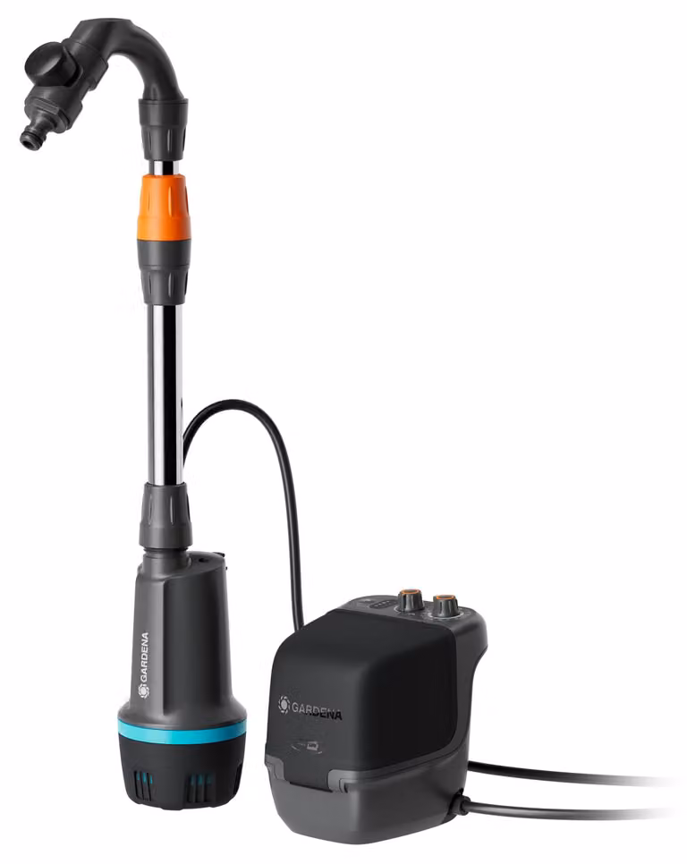 Pompa a batteria per cisterna Gardena 2600 Comfort 18V P4A Set pronto all'uso Impianto di recupero dell'acqua piovana