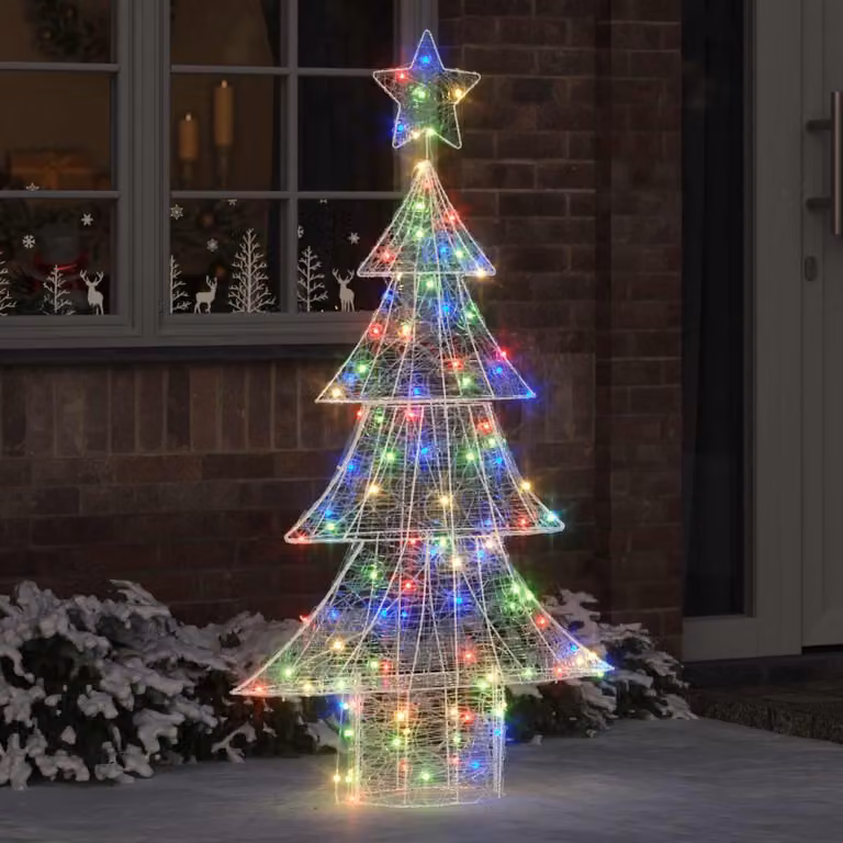 Maison Exclusive - Albero di Natale con 160 LED multicolore, altezza 150 cm, in acrilico