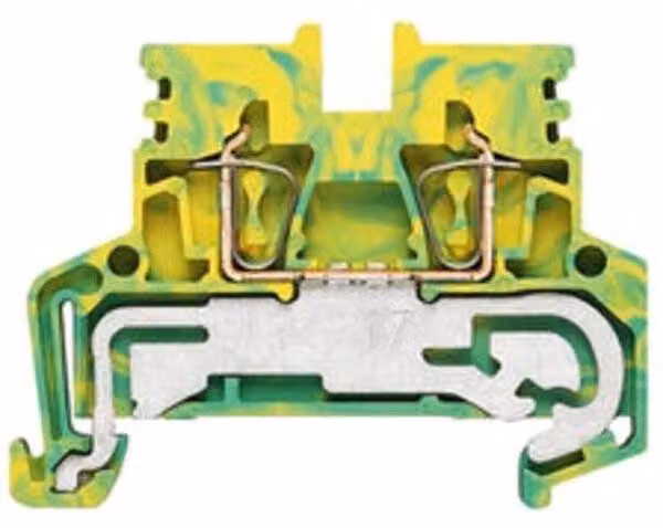 Weidmüller ZPE 2.5N, verde, giallo, 2,5 mm², 50,5 mm, 9,5 g, confezione da 50 pezzi