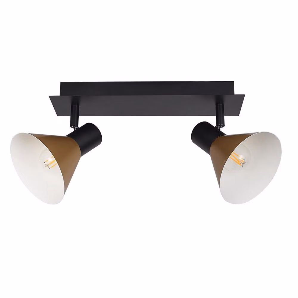 Lampada da parete e soffitto E14 nero opaco Alvaro 3158 Rabalux