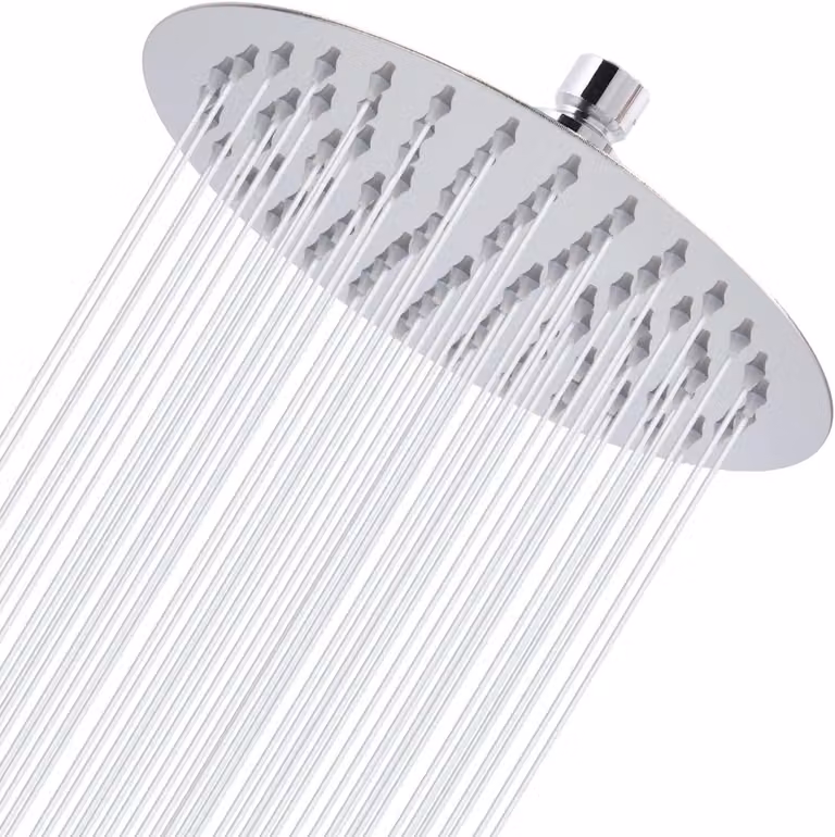 Doccia a soffitto circolare con alta pressione e 144 ugelli