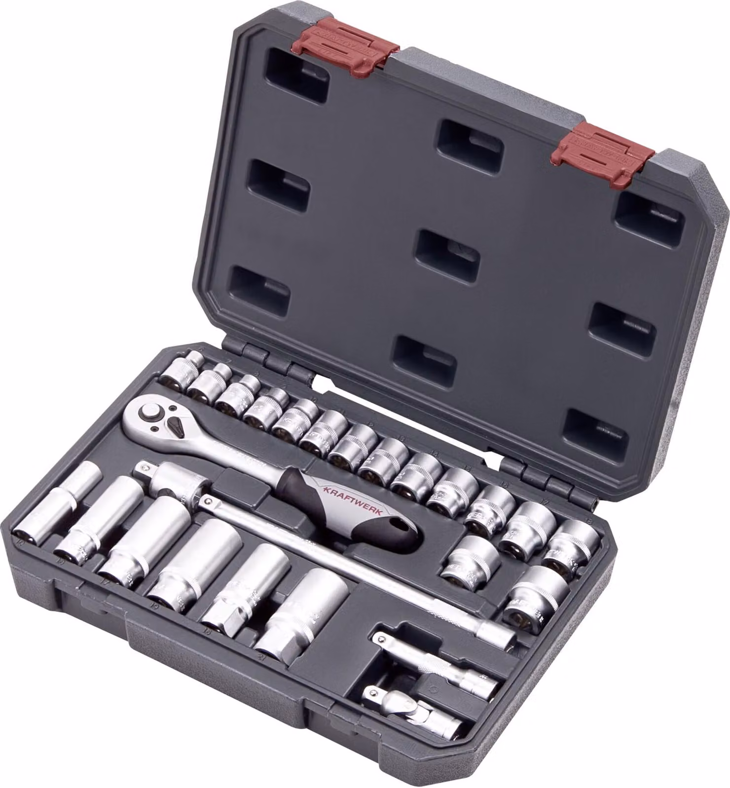 KRAFTWERK KRA 204.102.100 Set di chiavi a bussola BASIC LINE, 3/8", 26 pezzi.