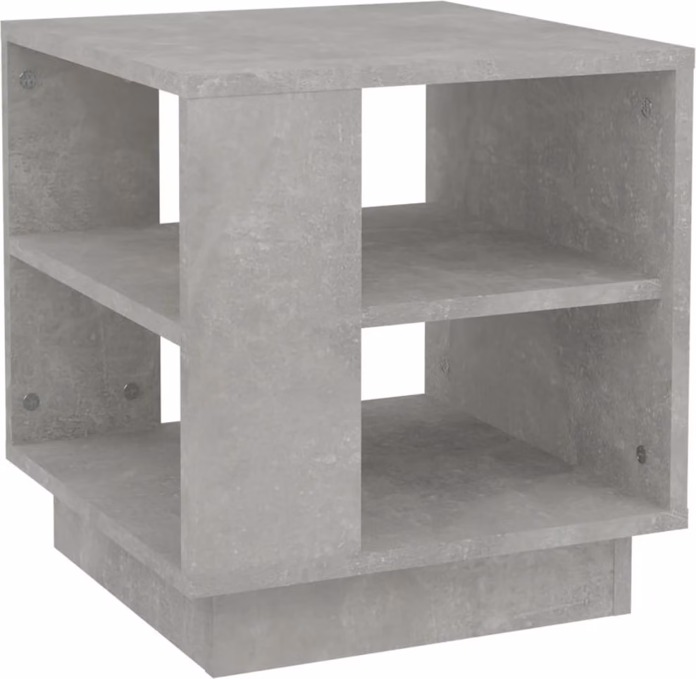 Tavolino Salotto Grigio Cemento 40x40x43 cm Legno Multistrato