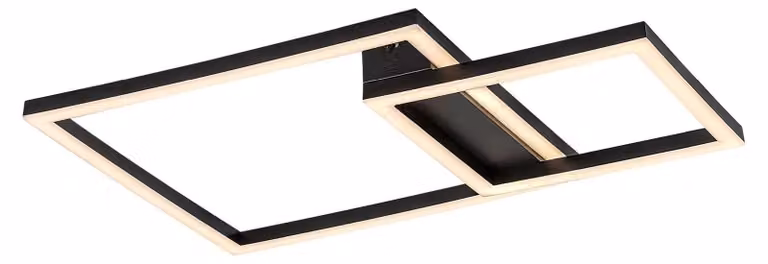 Rabalux 71376 Plafoniere Heleth LED 24 metallo plastica nero