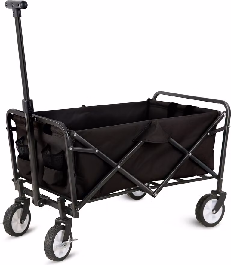 3.00 Carretto pieghevole fino a 80 kg - ca. 75 x 46 x 88 cm - 4 ruote in gomma e consegna con borsa di trasporto inclusa