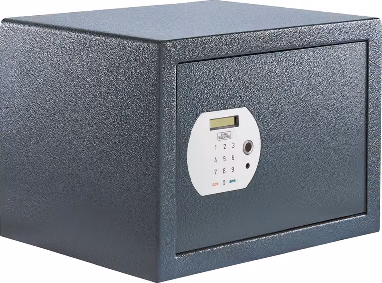 BURG-WÄCHTER PS 130 E FP, Cassaforte da parete, Grigia, Elettronica, Lettore di impronte digitali, 40,3 litri, Acciaio, 1 ripiano