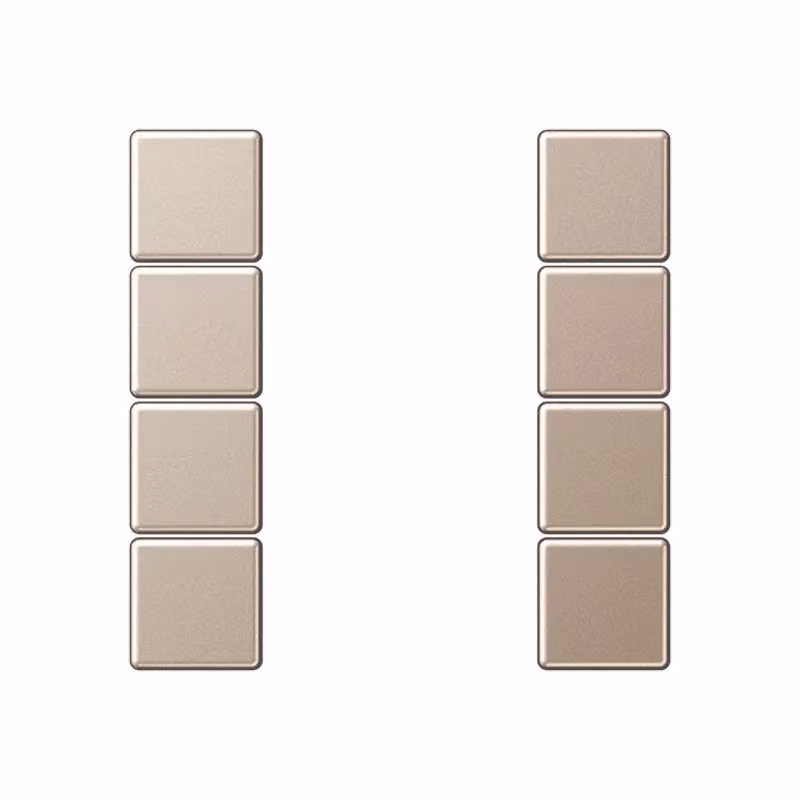 Jung A504TSACH Set di pulsanti quadruplo, completo, color champagne