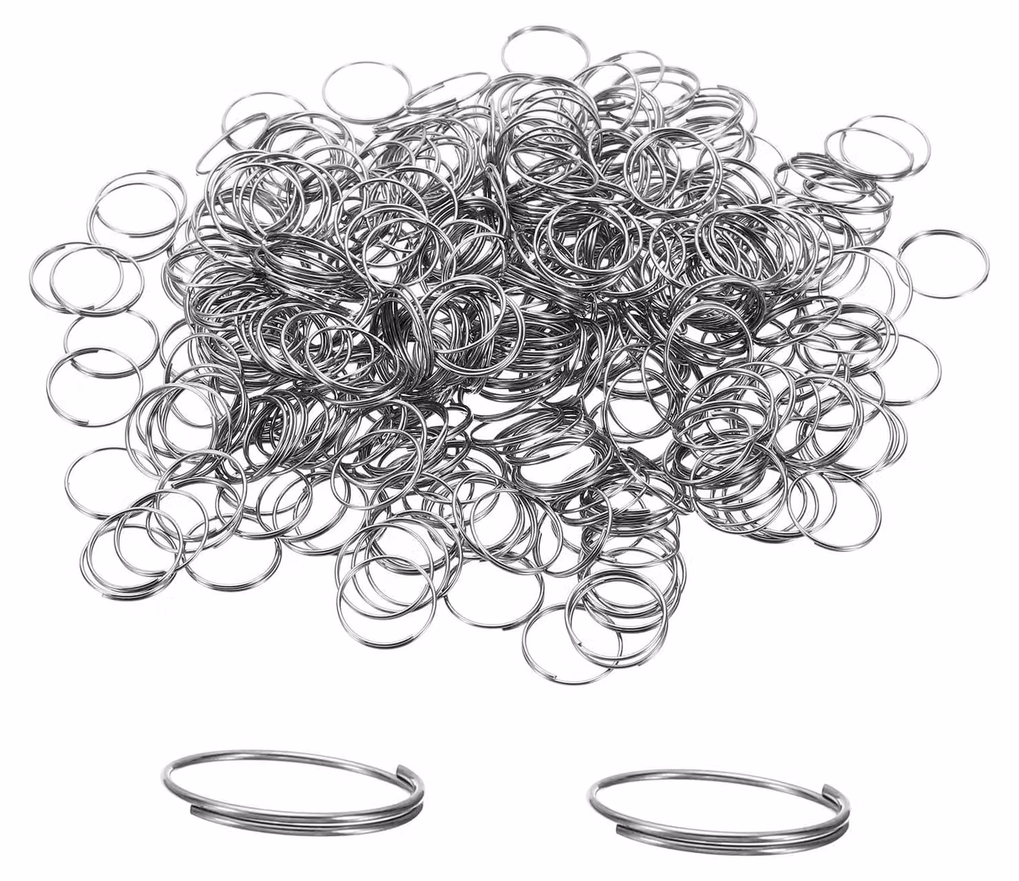 Mini-rondelle di fissaggio, 12 mm, 800 pezzi, acciaio inossidabile, colore argento