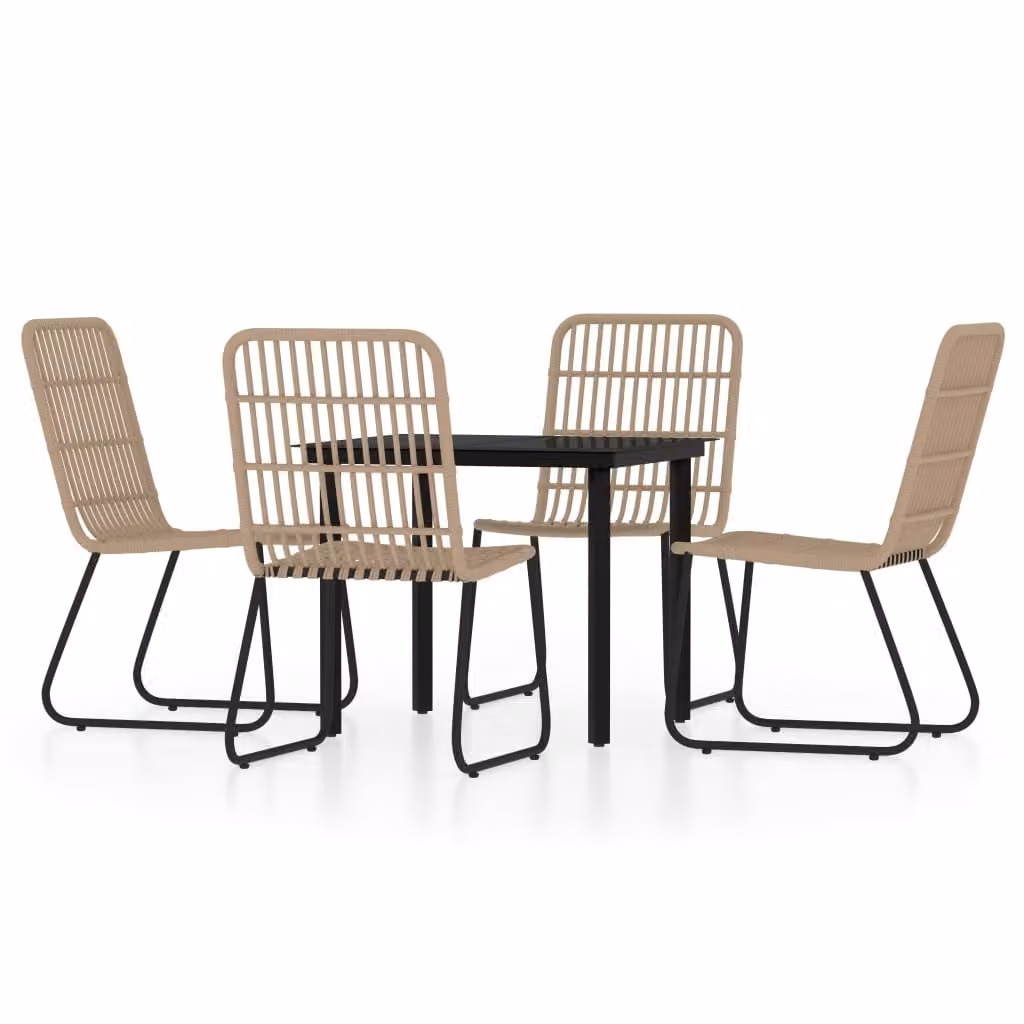 Set Mobili da Pranzo per Giardino 3 pz Rovere