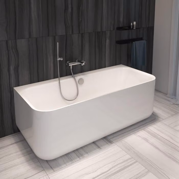 Vasca da bagno Steinkamp Living, modello a incasso, dimensioni 180 x 80 cm, con attacco M5