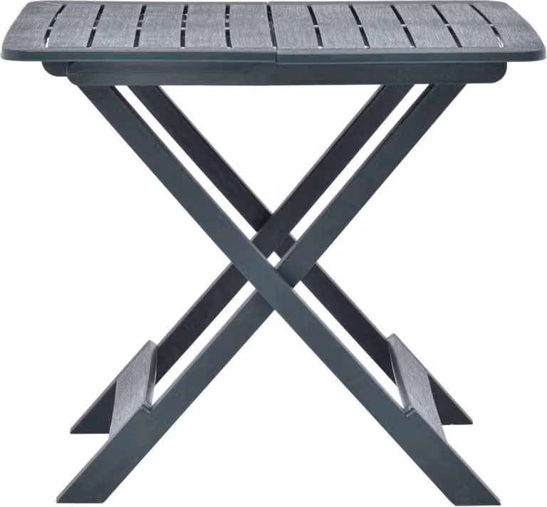 Tavolo da Giardino Pieghevole Verde 79x72x70 cm in Plastica
