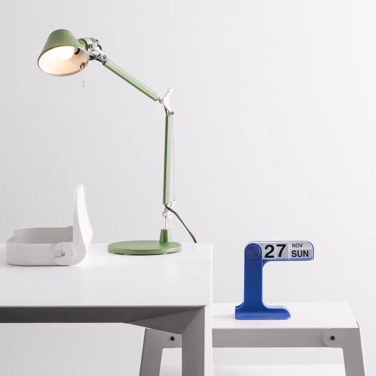 Artemide Lampada da scrivania Tolomeo Micro, Verde, Studio / Ufficio, Alluminio, Design, Lampada da tavolo