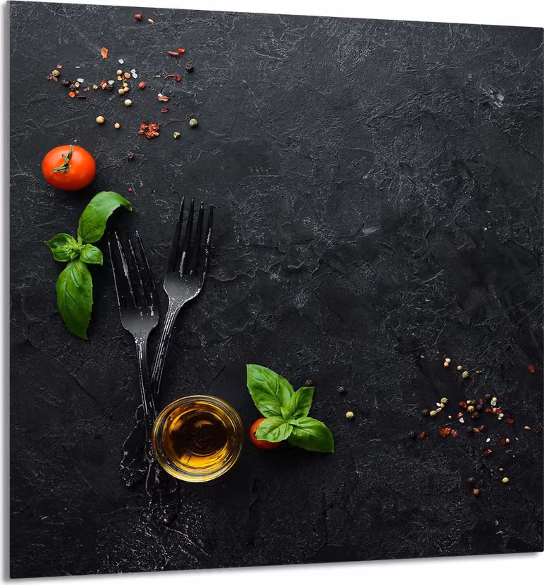 PIATTO IN VETRO PER CUCINA 60x65 ardesia