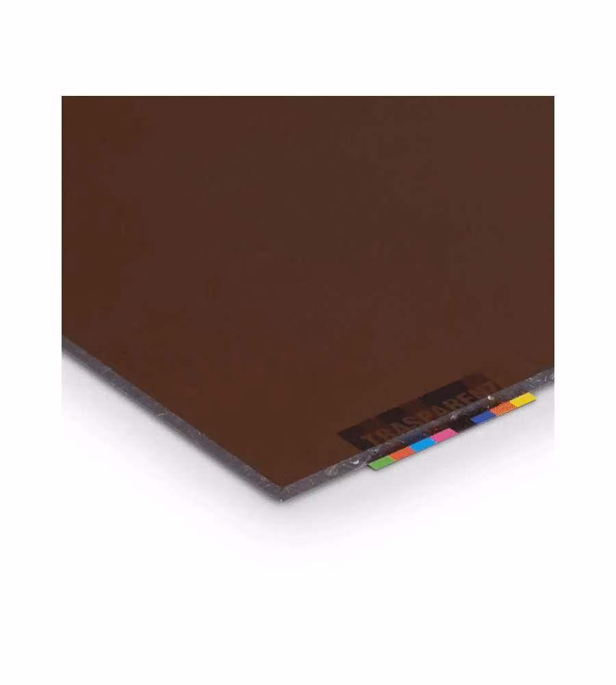 Vetronova Pannello Polistirene 50x100 cm Finitura Liscia Fumé Marrone