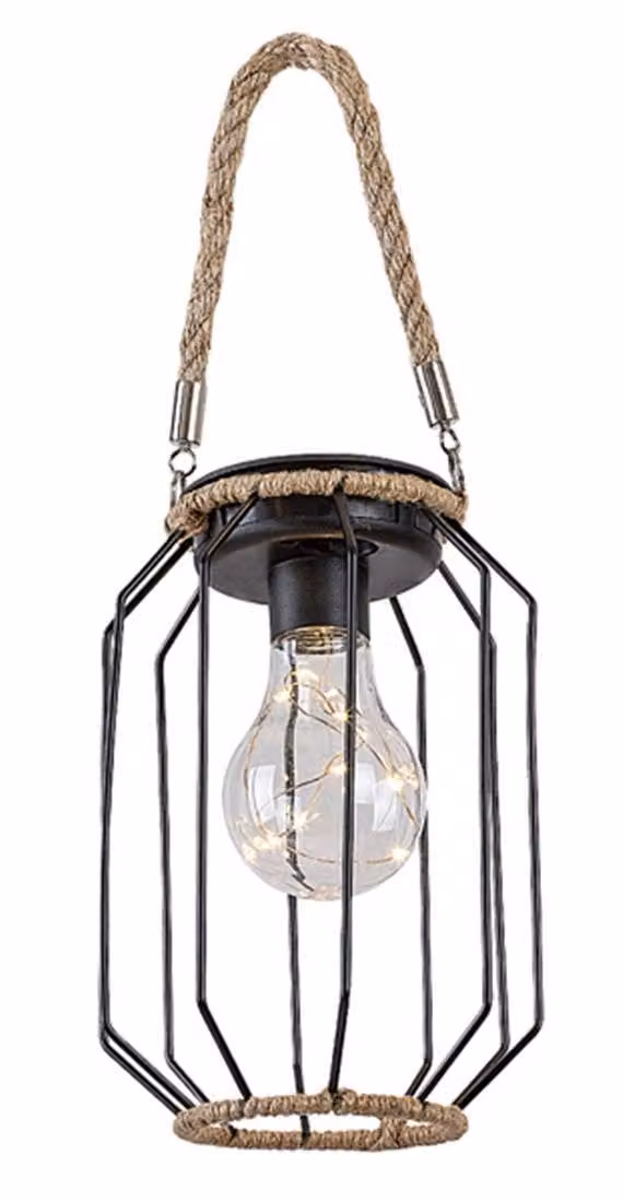 Rabalux Nero LED Lanterna solare a sospensione Sluis 0,2W 77046
