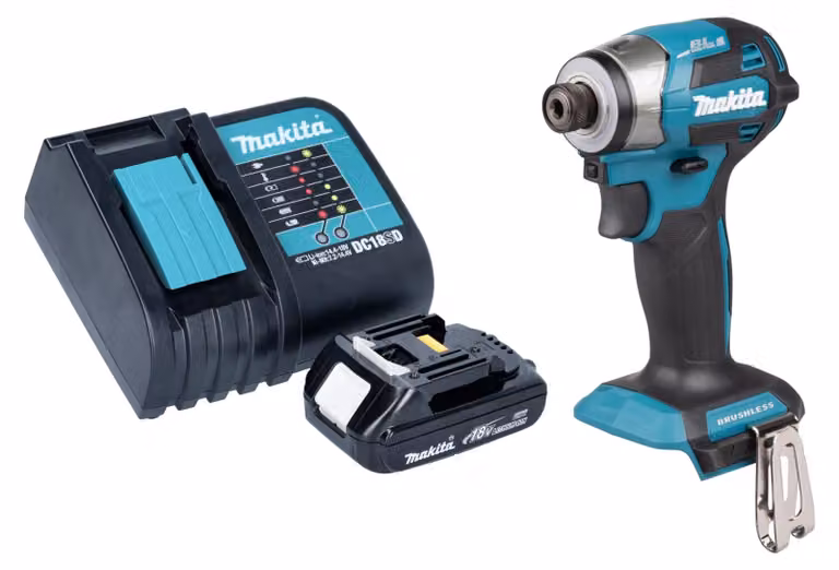 Avvitatore a impulsi a batteria Makita DTD 173 SY1 18 V 180 Nm 1/4" brushless + 1x batteria ricaricabile 1,5 Ah + caricabatterie