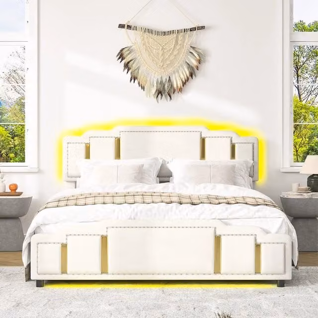 Letto contenitore ¨C Minimal ¨C beige idraulico