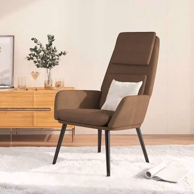 Divano Sedia-Poltrona Relax Marrone in Tessuto 870831