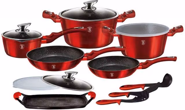 Berlinger haus BH-6781 Set di pentole in granito - Pentole e padelle antiaderenti