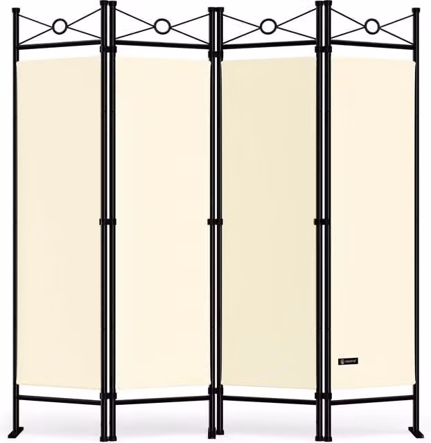 Paravento Casaria® colore crema per giardino e balcone L: 180 cm, H: 163 cm