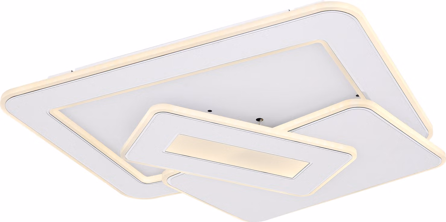 Globo Lighting plafoniera in metallo bianco, LED