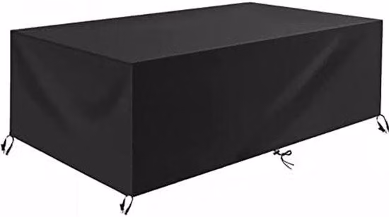 Copertura per mobili da giardino in tessuto Oxford 420D - Protezione per mobili - Telo impermeabile per mobili da giardino - Telo protettivo con corda e chiusura (147 x 87 x 79 cm)