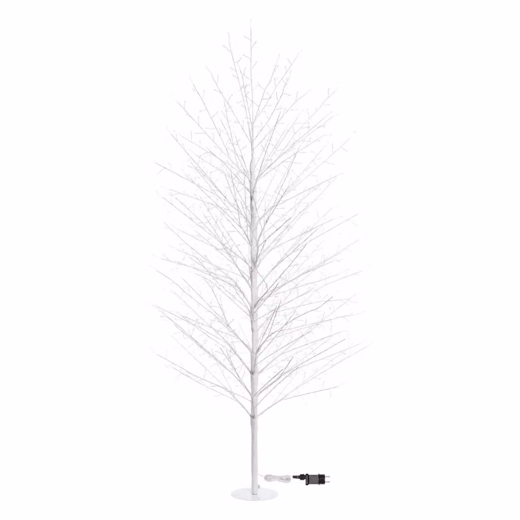 Albero decorativo con rami bianchi e LED warm white IPERBRIKO H 200 cm x L 110 cm – 2