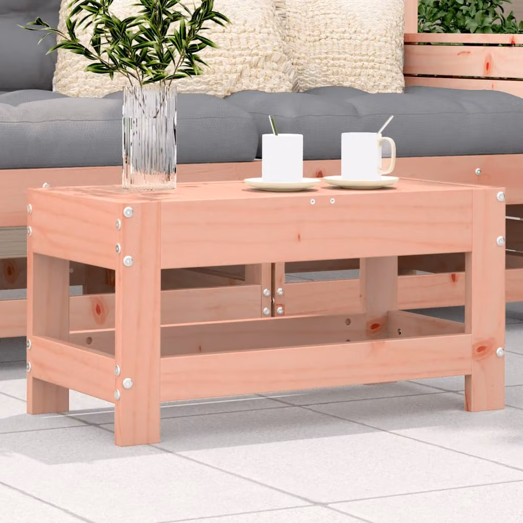 vidaXL Poggiapiedi da Giardino in Legno di Douglas Marrone L 62 x P 30 x H 32 cm