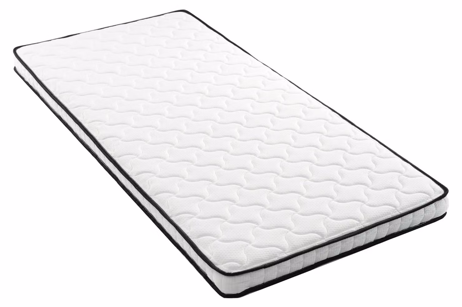 Materasso a molle insacchettate 90x200, livello di comfort H3, 12 cm, con moduli ergonomici, supporto lombare, arrotolabile