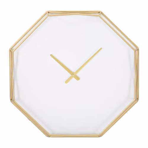 Orologi OROLOGIO DA MURO GOLDY OCTAGONAL CM 56X6,5X56 Mauro Ferretti